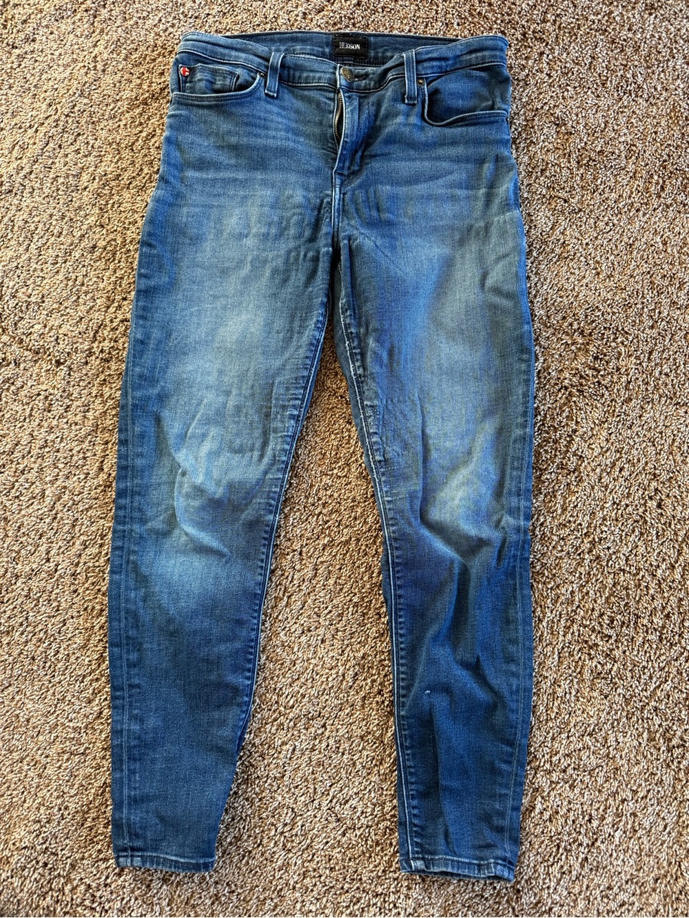 Hudson Jeans Women’s Skinny Stretch Denim in Medium Blue